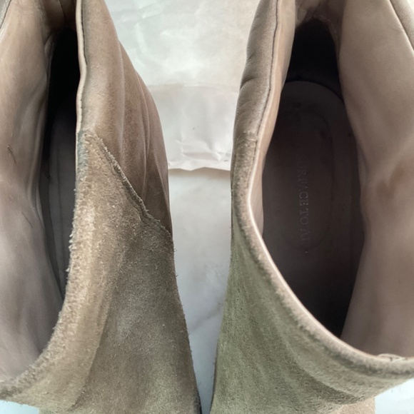 SURFACE TO AIR Platform Wedge Taupe Suede bootie 40 US 9.5 - Picture 5 of 7